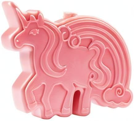 Unicorn Reusable Hard Ice Pack- Set of 3- Fits Easily Inside Kids Lunch Box, Bento, Insulated Cooler Bag- Long Lasting Slim, Space Saving- Cool Freezer Packs Keep Food Cold For Hours Back To School
