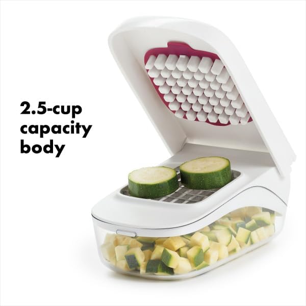 OXO Good Grips Vegetable and Onion Chopper with Easy Pour Opening White