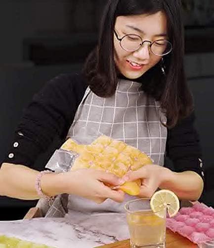Disposable Ice Cube Bags,Stackable Easy Release Ice Cube Mold Trays, Self-Seal Freezing Maker,Cold Ice Pack Cooler Bag for Cocktail Food Wine,2400 Ice Cubes, 100 Bags