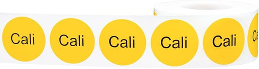 Cali Deli Labels 1 Inch Round Circle Dots 500 Total Stickers