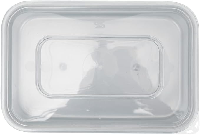 Restaurantware Futura 22 Ounce Meal Prep Containers With Lids 100 Microwavable To Go Containers - Disposable For Packaging Lunches or Take Out Orders Silver Plastic Food Containers With Lids