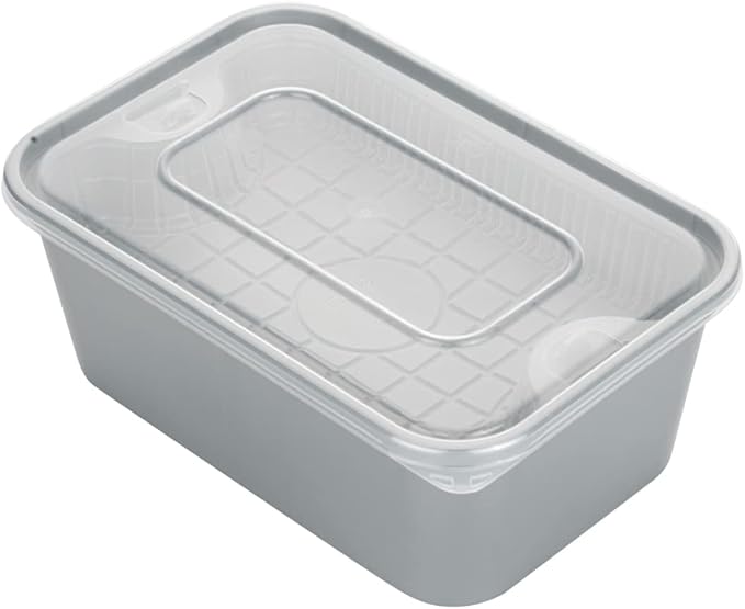 Restaurantware TRAYS ONLY: Futura 10 Ounce Trays For Meal Prep Containers 100 Microwavable Trays For 32 Or 37 Ounce Containers - Containers Sold Separately 1 Compartment White Plastic Food Trays