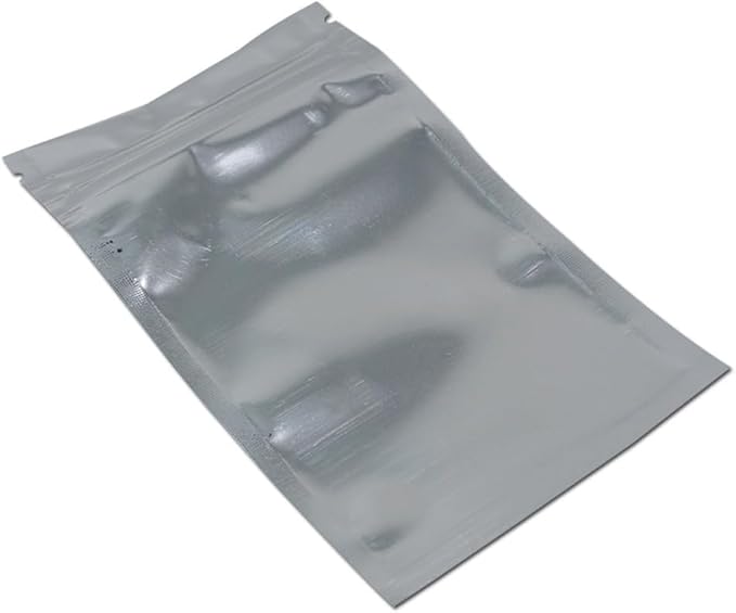 PABCK 500 Pack 2.3x3.9 inch (Inside Size 1.9x2.5 inch) Clear Front Resealable Heat Seal Bags for Zip Bulk Food Storage Lock Bag Reclosable Airtight Foil Pouch Packaging with Tear Notches