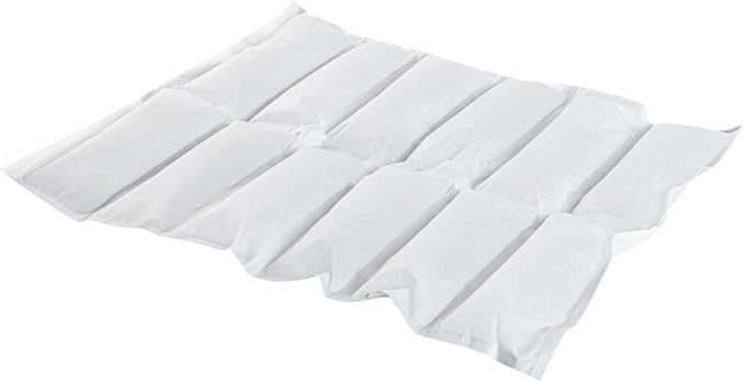 Restaurantware Delivery Tek 15.4 x 11.4 Inch Ice Sheets 10 Durable Cold Packs - Easy-To-Use Design Leakproof Plastic Shipping Ice Packs Reusable For Frozen Meat Vegetables or Beverages