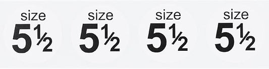 Shoe Size 5 1/2 White Stickers - 3/4 Inch Round, 500 Semi-Gloss Adhesive Labels Per Roll for Retail, Footwear Inventory, and Organization - Made in The USA