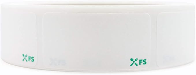 Dissolvable by Food Safe - Leaves No Adhesive Residue Dissolves in Water in 30 Seconds Perfect for Reusable Containers - 500 Labels Per Roll