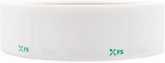 Dissolvable by Food Safe - Leaves No Adhesive Residue Dissolves in Water in 30 Seconds Perfect for Reusable Containers - 500 Labels Per Roll