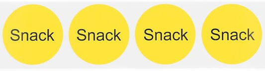 Snack Deli Labels 1 Inch 500 Total Adhesive Labels
