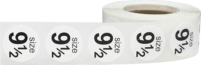 Shoe Size 11 Blue Stickers - 3/4 Inch Round, 500 Semi-Gloss Adhesive Labels Per Roll for Retail, Footwear Inventory, and Organization - Made in The USA