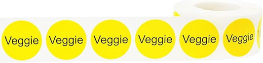 Veggie Deli Labels 1 Inch 500 Total Stickers