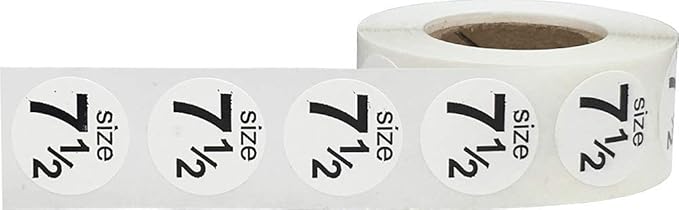 Shoe Size 11 Blue Stickers - 3/4 Inch Round, 500 Semi-Gloss Adhesive Labels Per Roll for Retail, Footwear Inventory, and Organization - Made in The USA