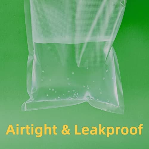 100 Quart 8” x10” Vacuum Sealer Bags, Airtight,Pre-cut,Heavy Duty BPA-Free Commercial Grade,for Sous Vide & Vacuumed Storage, Vac Seal Bags,for Food Saver & Seal a Meal Machines