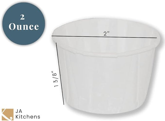 2 oz, Paper Souffle Portion Cups - Value set of 500