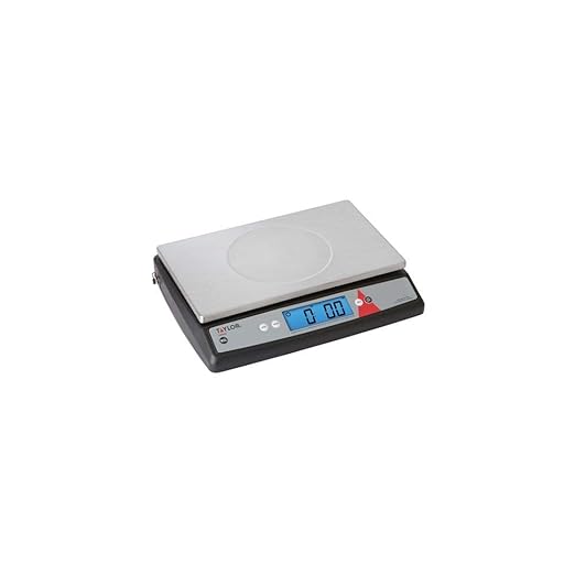 Taylor Precision TE66OS Portion Control Scale, Digital, 66 lb x 0.1 oz / 30 kg x 2 g, 11-1/4" x 7-1/4", Removable & Washable Platform, Tare & Hold Functions, auto-Off and disable auto-Off