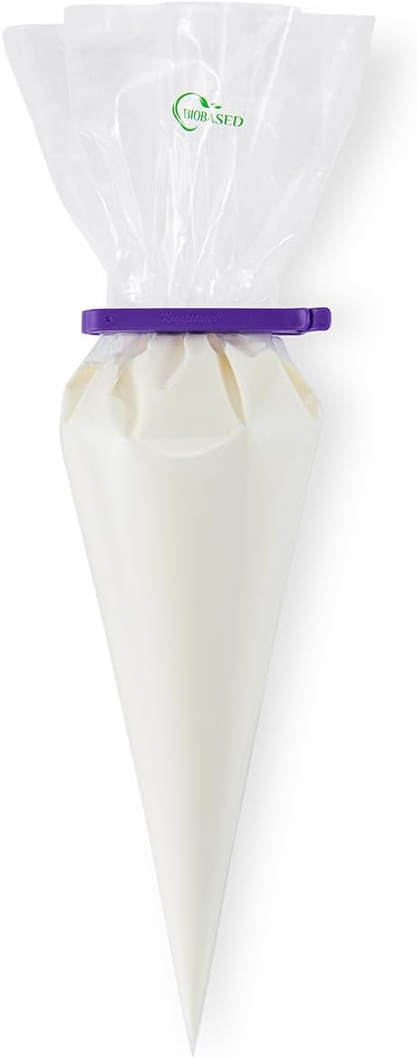Keenpioneer Decorating Bag Sealing Clips, 32 Pack, Multipurpose for Food and Snack Storage, 3inch and 4inch Long