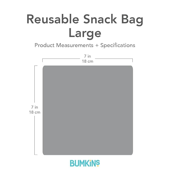 Bumkins Reusable Sandwich and Snack Bags, for Kids School Lunch and for Adults Portion, Washable Fabric, Waterproof Cloth Zip Bag, Travel Pouch, Food-Safe Storage, Large, DC Comics Batman