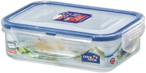Lock & Lock, No BPA, Water Tight, Food Container, with 2 Divider Cups, 1.5-cup, 12-oz, Pack of 4, HPL810C