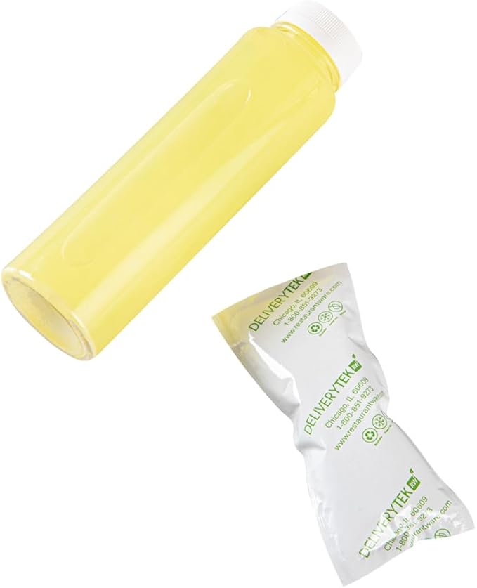Restaurantware Delivery Tek 5.7 x 2.6 Inch Shipping Ice Packs 100 Durable Cold Packs - Easy-To-Use Design Leakproof Plastic Dry Ice Packs Reusable For Frozen Meat Vegetables or Beverages