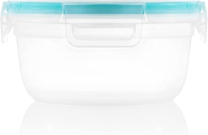 Snapware Total Solution 3-Cup Plastic Food Storage Container with Lid, 3-Cup Rectangular Meal Prep Container, Non-Toxic, BPA-Free Lid with 4 Locking Tabs, Microwave, Dishwasher, and Freezer Safe