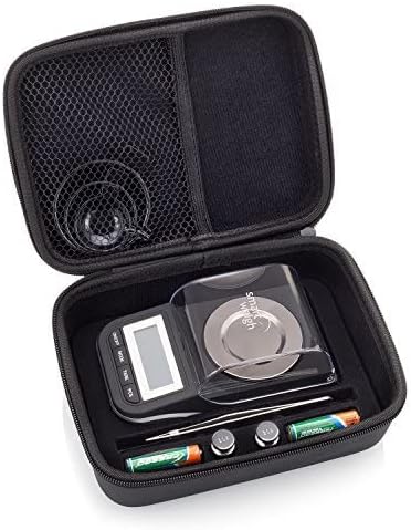 Smart Weigh 50g x 0.001 Grams, Premium High Precision Digital Milligram Scale, Includes Tweezers, Calibration Weights,Three Weighing Pans and Case