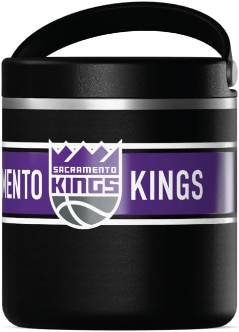 Hydrapeak x NBA Officially Licensed Sacramento Kings 25oz Stainless Steel Vacuum Insulated Thermos Food Jar with Handle, Wide Mouth Leak-Proof Soup Thermos for Adults, 10 Hours Hot and 16 Hours Cold