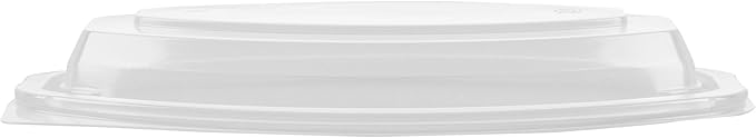 Restaurantware RW Base 12 Ounce Meal Prep Containers, 100 Microwavable To Go Containers With Lids - Disposable, Freezable, Black Plastic Oval Food Containers, Pack Hot And Cold Food, For Takeaway