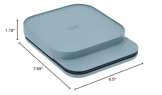 Mensura Kitchen Scale Accurate Measurements Made Effortless - Experience Precision Cooking with Battery - Powered Convenience - Requires 3 AAA Batteries for Reliable Performance (Dusty Blue)