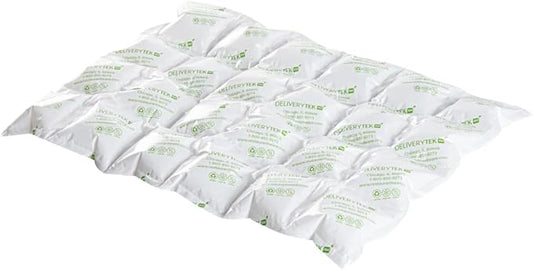 Restaurantware Delivery Tek 15.4 x 11.4 Inch Ice Sheets 10 Durable Cold Packs - Easy-To-Use Design Leakproof Plastic Shipping Ice Packs Reusable For Frozen Meat Vegetables or Beverages