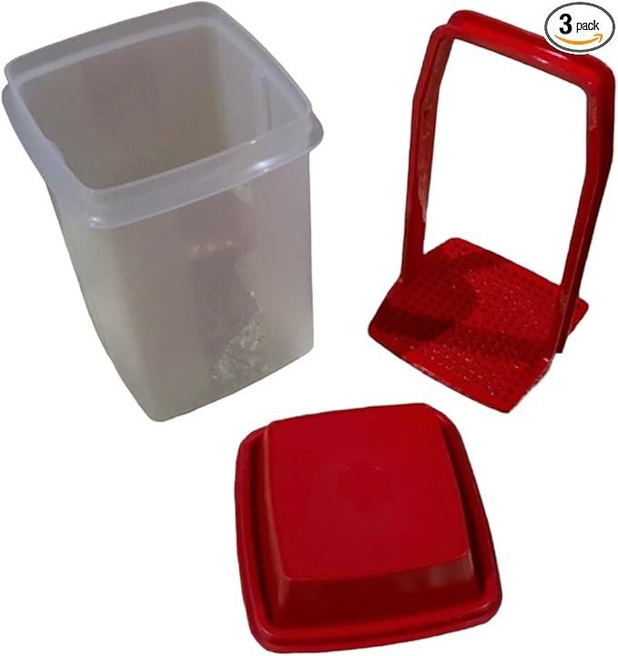 Pick a Deli Container Transparent with Red Lid / 3 pieces/ 2 Liters/BPA FREE