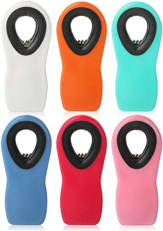 Magnetic All-Purpose Bag Clips - Multicolor Chip Clips for Food and Snacks, Airtight Grip for Bread, Chips, and Snack Bags - Durable, Reusable, Leak-Proof & Essential Kitchen Tools (Pack of 10).