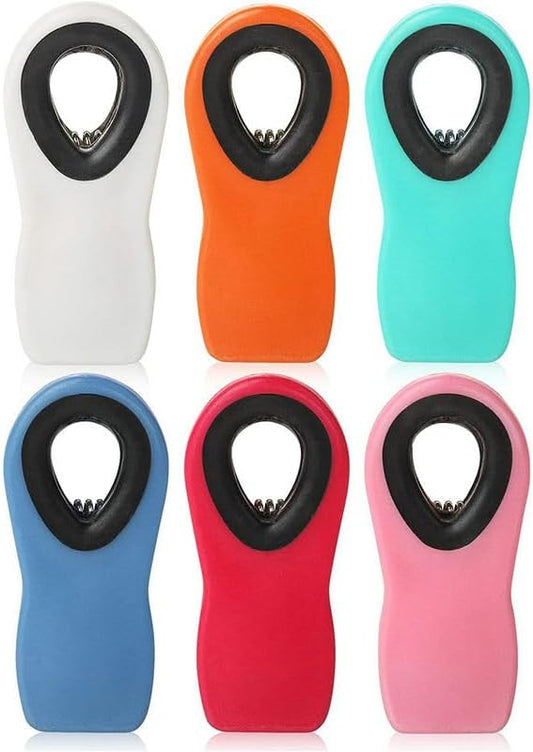 Magnetic All-Purpose Bag Clips - Multicolor Chip Clips for Food and Snacks, Airtight Grip for Bread, Chips, and Snack Bags - Durable, Reusable, Leak-Proof & Essential Kitchen Tools (Pack of 10).