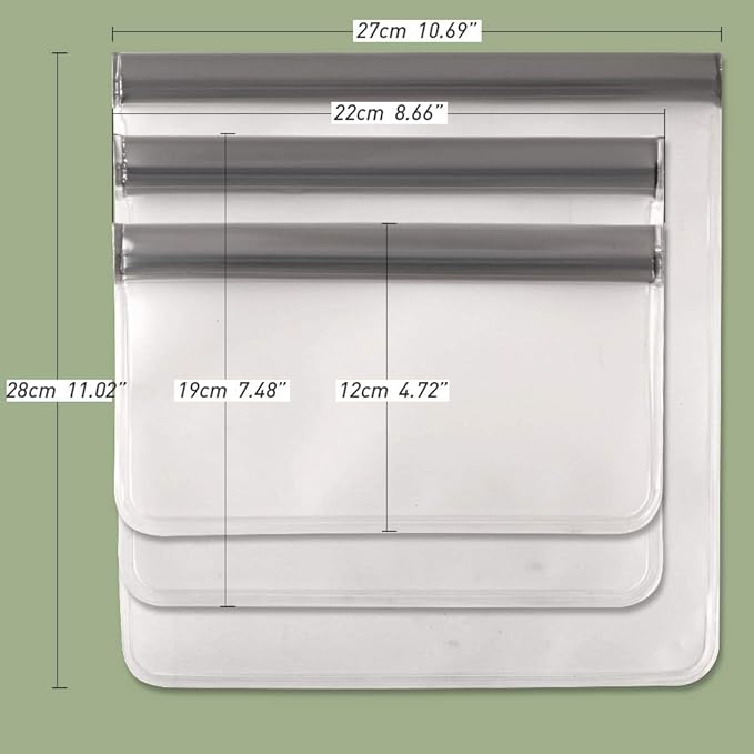 Silicone Food Storage Container and Food Storage Bag Sets