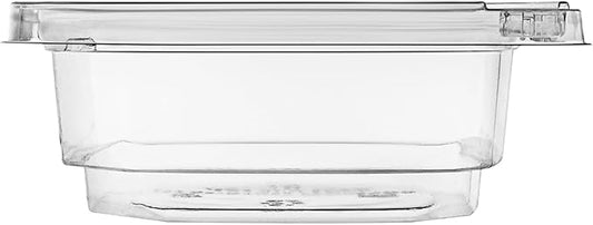 8oz Tamper Evident Square Deli Container - Lid Sold Separately - for Accessories, Lego, Crafts, Candy, Cookie, Fruit (Case of 500)