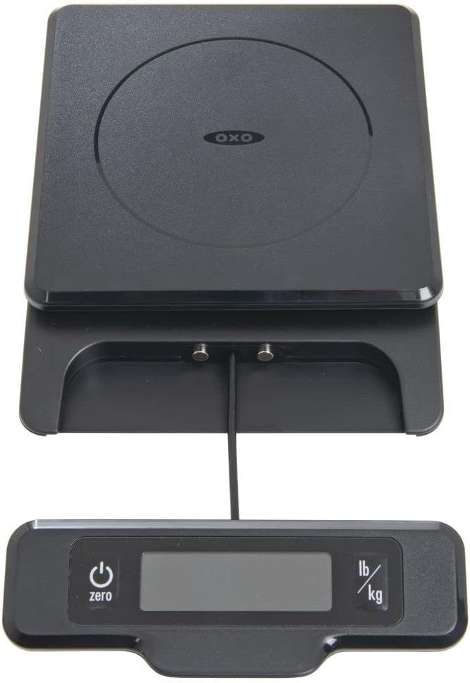 OXO Good Grips 5-lb Food Scale with Pull-Out Display,Black