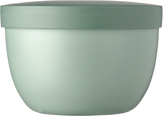 Mepal – Snackpot Ellipse – Food Container for Storing and Transporting Snacks - Suitable for Freezer, Microwave & Dishwasher - 350 ml – Nordic Sage