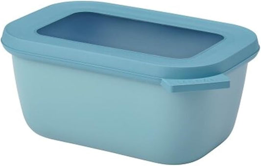 Mepal Cirqula Multi Bowl Rectangular 750 ml Nordic Green-Food Storage Box-Stackable-Dishwasher Safe, Polypropylene