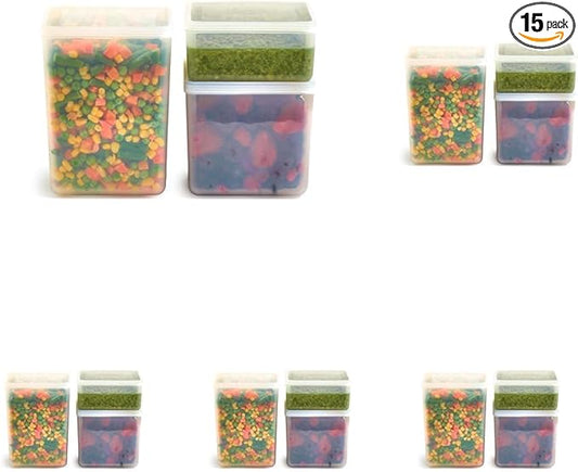 W&P Freezer Cubes- Set of 3 | Reclaim Your Freezer With Tidy Stackable Frozen Food Containers | 16oz, 40oz, 64 oz | Freezer safe, BPA Free, Dishwasher Safe, Microwave Safe (Pack of 5)