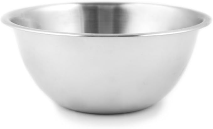 Fox Run Stainless Steel Small Mixing Bowl, 7.25 x 7.25 x 3.75 inches, Metallic
