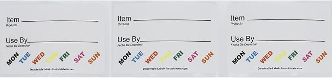 Simplified Universal Dissolvable Labels 2 x 3 500 Total Adhesive Stickers