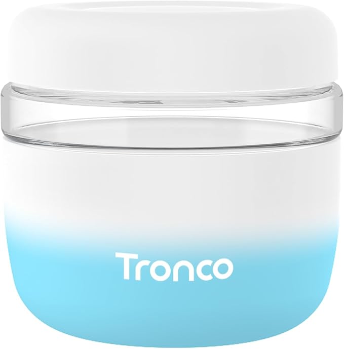 Tronco 24 oz Glass Lunch Bowl Container with Lid, Glass Food Storage Containers, Leak & Spill Proof, Soup & Stew Food Storage, Meal Prep, Airtight, Microwave Safe, BPA-Free - Ideal Gifts