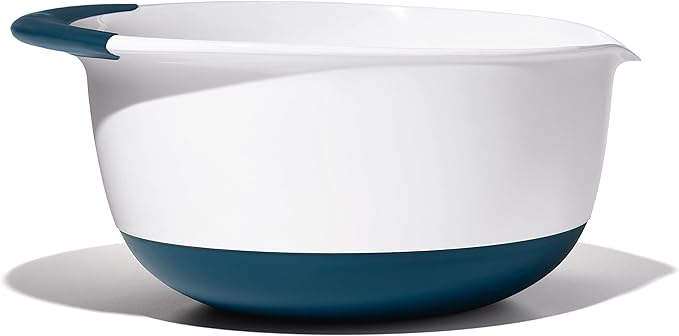 OXO Plastic Good Grips 3-Piece Mixing Bowl Set with Red/Green/Blue Handles