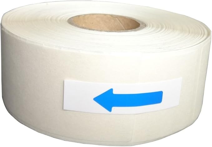 Liked Blank White 1 x 2 Inch Dissolvable Labels for Food Rotation Prep roll of 500 (9 Rolls)