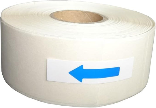 Liked Blank White 1 x 2 Inch Dissolvable Labels for Food Rotation Prep roll of 500 (9 Rolls)