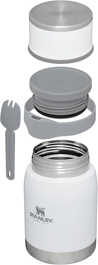 Adventure To-Go Food Jar and Spork | Vacuum Insulated Thermos Food Container | Stainless Steel | BPA-Free