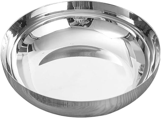 75oz Stainless Steel Mixing Bowls - 9.4 inch Large Metal Serving Bowl, Non-Slip Silver Decorative Bowl for Salad, Pasta, Soup, Fruit, Dishwasher Safe