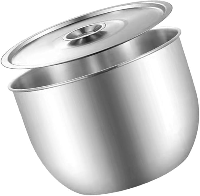 Yardwe Stainless Steel Mixing Bowl with Lid, 8.26 Inch Salad Bowl for Baking, Cooking, Food Storage, Dishwasher Safe, Silver