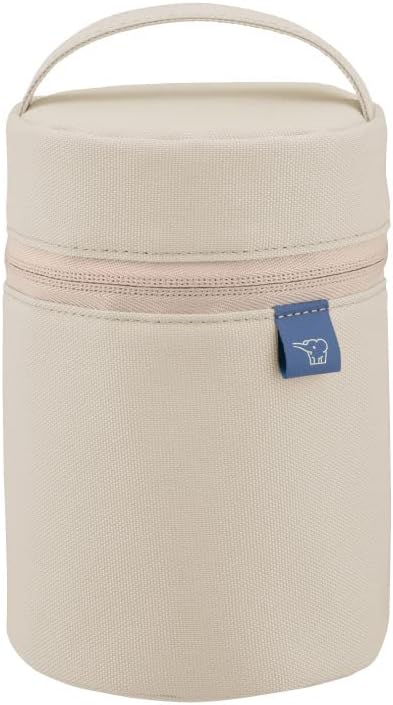Zojirushi Soup Jar Pouch, Small Size (Food Jar Size 8.5-13.5 fl oz (250-400 ml), Cutlery Pocket, Handle, Can Be Washed, Beige, SW-PB01-CM