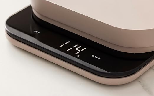 Mensura Kitchen Scale Accurate Measurements Made Effortless - Experience Precision Cooking with Battery - Powered Convenience - Requires 3 AAA Batteries for Reliable Performance (Humus)