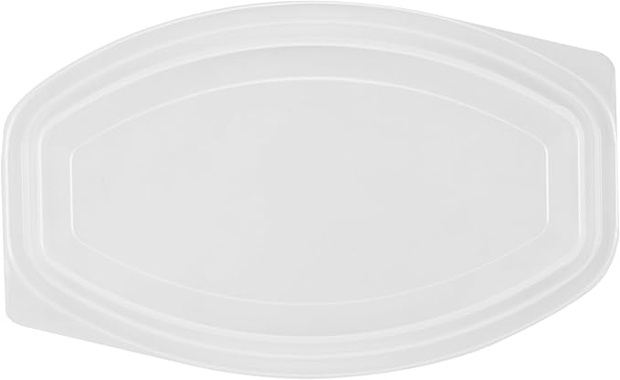 Restaurantware RW Base 21 Ounce Meal Prep Containers, 100 Microwavable To Go Containers With Lids - Disposable, Freezable, Black Plastic Oval Food Containers, Pack Hot And Cold Food, For Takeaway