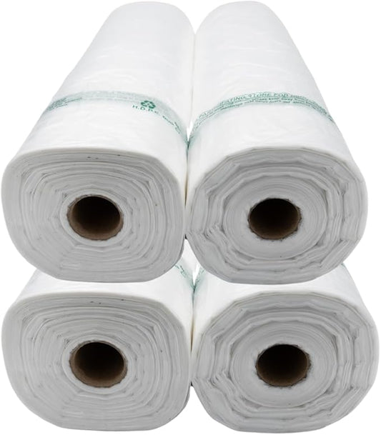Clear (Natural Color) Produce Rolls (HDPE) - 12"X20" - 2400 Bags - 11 microns - Clear - CWPROD122024WF - AssurePak